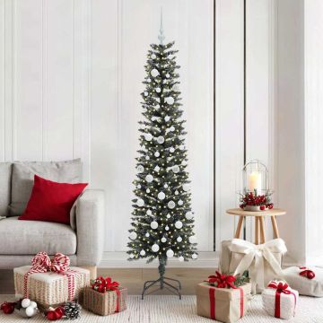 Albero di Natale artificiale con 300 LED Verde 180 cm