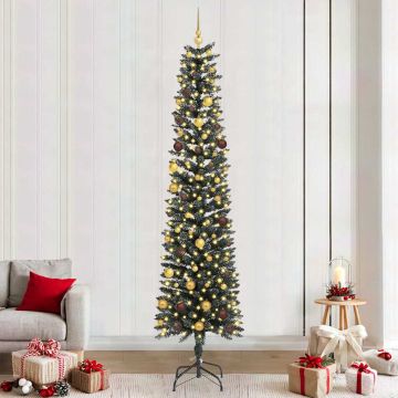 Albero di Natale artificiale con 300 LED Verde 240 cm