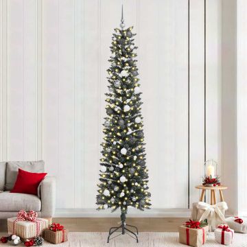 Albero di Natale artificiale con 300 LED Verde 240 cm