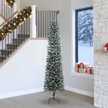 Albero di Natale artificiale con 300 LED Verde 240 cm