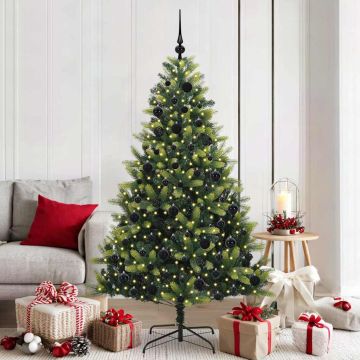 Albero di Natale Artificiale a Cerniera con 300 LED Verde