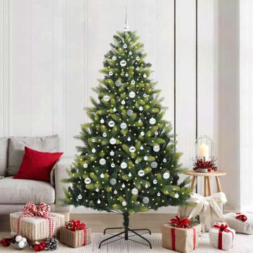 Albero di Natale Artificiale a Cerniera con 300 LED Verde