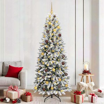 Albero di Natale artificiale Bianco 210 cm
