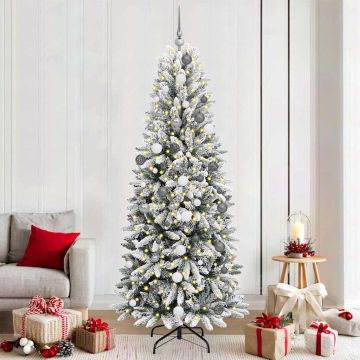 Albero di Natale artificiale Bianco 210 cm