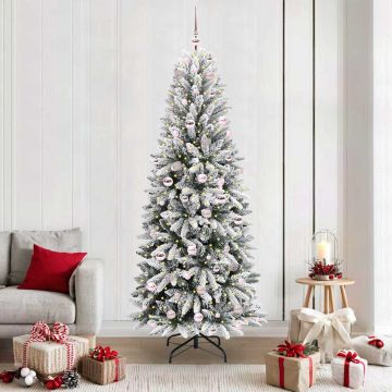 Albero di Natale artificiale Bianco 210 cm