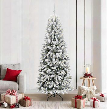Albero di Natale artificiale Bianco 210 cm
