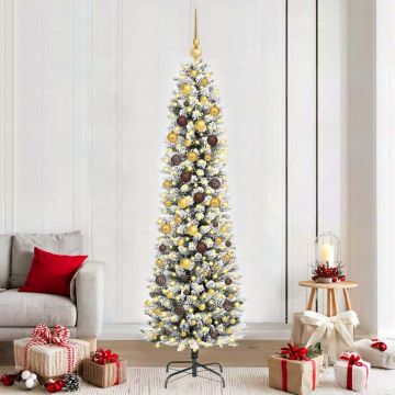 Albero di Natale artificiale Bianco 210 cm