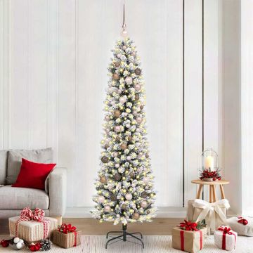 Albero di Natale artificiale Bianco 210 cm