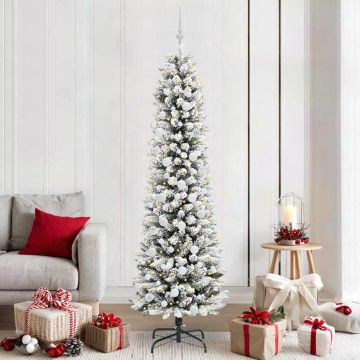 Albero di Natale artificiale Bianco 210 cm