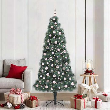 Albero di Natale artificiale preilluminato con set di palline