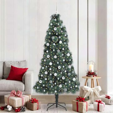 Albero di Natale artificiale pre-illuminato con set di palline