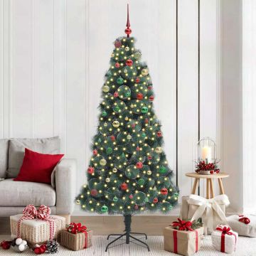Albero di Natale artificiale pre-illuminato con set di palline