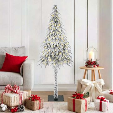 Albero di Natale Bianco 150 cm PE e Acciaio