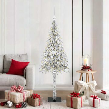 Albero di Natale con 150 LED Bianco 150 cm PE e Acciaio