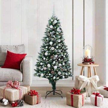 Albero di Natale artificiale con 150 LED Verde 150 cm