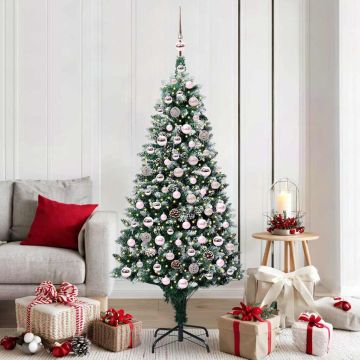 Albero di Natale artificiale con 300 LED Verde 180 cm