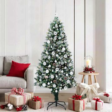 Albero di Natale artificiale con 300 LED Verde 180 cm