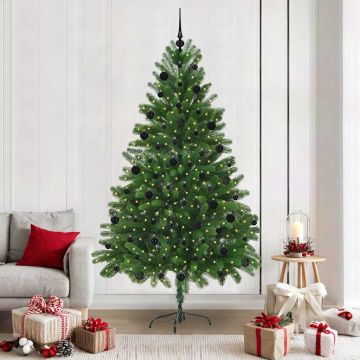 Albero di Natale con 300 LED con supporto Verde 210 cm PE