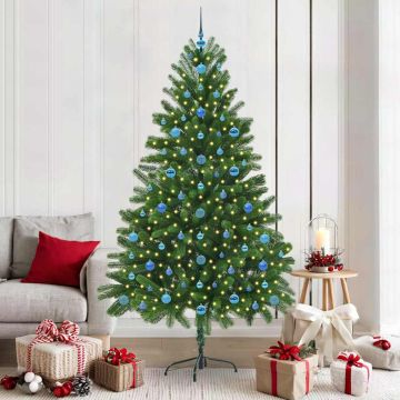 Albero di Natale con 300 LED con supporto Verde 210 cm PE