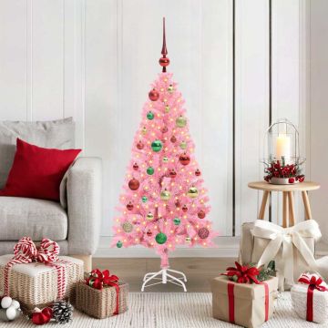 Albero di Natale Rosa 120 cm PVC