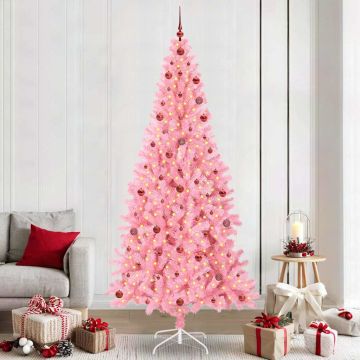 Albero di Natale Rosa 240 cm PVC