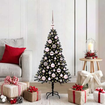 Albero di Natale Nero 120 cm PVC