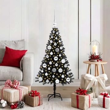 Albero di Natale Nero 120 cm PVC