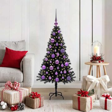 Albero di Natale Nero 120 cm PVC