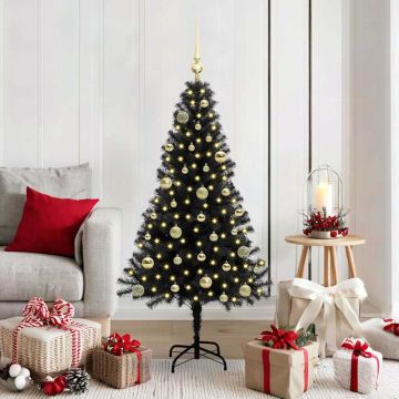 Albero di Natale Nero 150 cm PVC