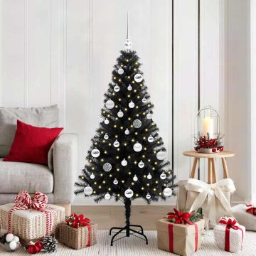 Albero di Natale Nero 150 cm PVC