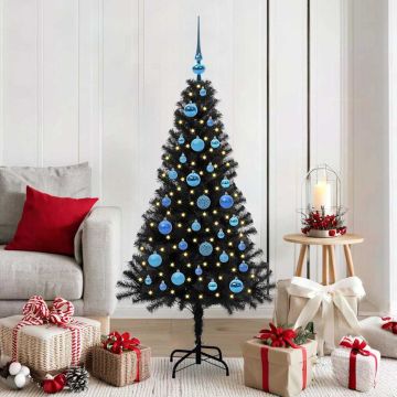 Albero di Natale Nero 150 cm PVC