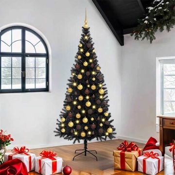 Albero di Natale Nero 180 cm PVC
