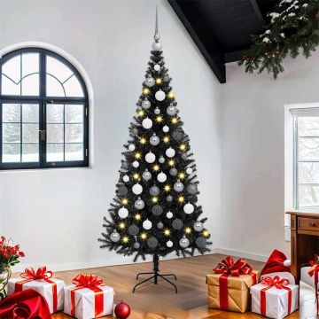Albero di Natale Nero 180 cm PVC