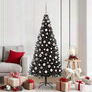 Albero di Natale Nero 180 cm PVC
