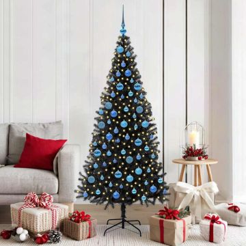Albero di Natale Nero 180 cm PVC