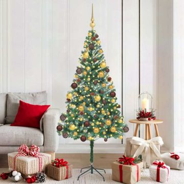 Albero di Natale artificiale Verde 180 cm PVC e Acciaio