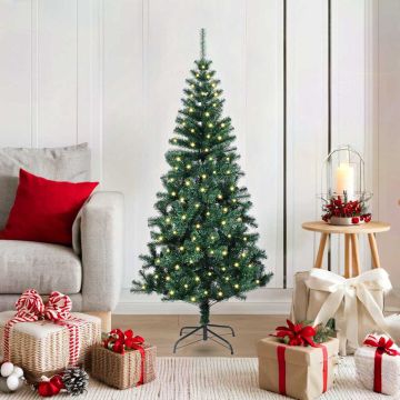 Albero di Natale artificiale con luci integrate Verde 120 cm