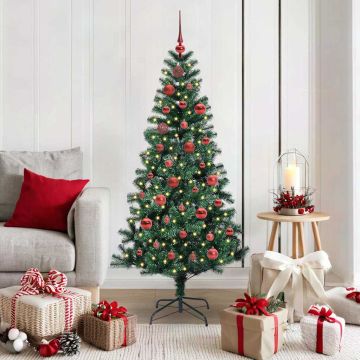 Albero di Natale artificiale con luci integrate Verde 150 cm