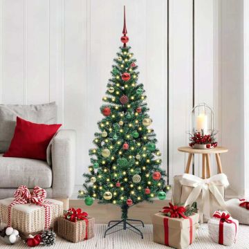 Albero di Natale artificiale con luci integrate Verde 150 cm