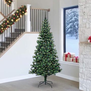 Albero di Natale artificiale con luci integrate Verde 240 cm