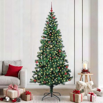 Albero di Natale artificiale con luci integrate Verde 240 cm