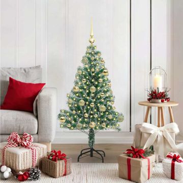 Albero di Natale Artificiale Imbiancato con Luci LED 120 cm
