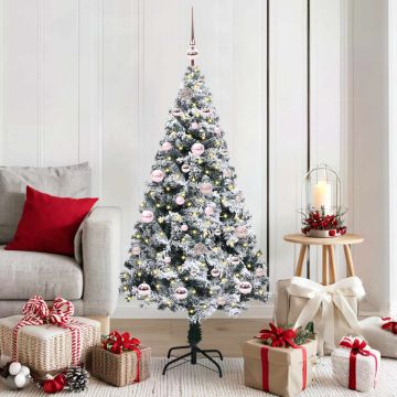 Albero di Natale artificiale con 150 LED Bianco 150 cm