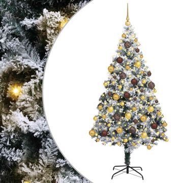 Albero di Natale artificiale con 300 LED Bianco 180 cm