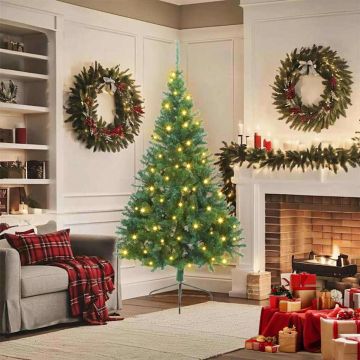 Albero di Natale artificiale con luci integrate Verde 180 cm