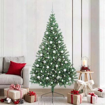 Albero di Natale artificiale con luci integrate Verde 210 cm