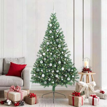Albero di Natale artificiale con luci integrate Verde 210 cm