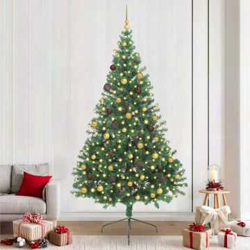 Albero di Natale artificiale con luci integrate Verde 240 cm