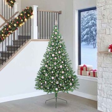 Albero di Natale artificiale con luci integrate Verde 240 cm