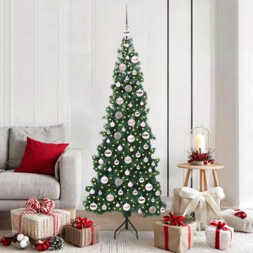 Albero di Natale Artificiale Angolare Verde 180 cm